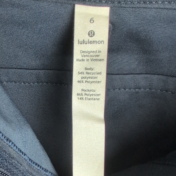 Lululemon Athletica Navy Straight Leg City Sleek, 5 Pocket Wide-Leg Pant - Picture 9 of 14